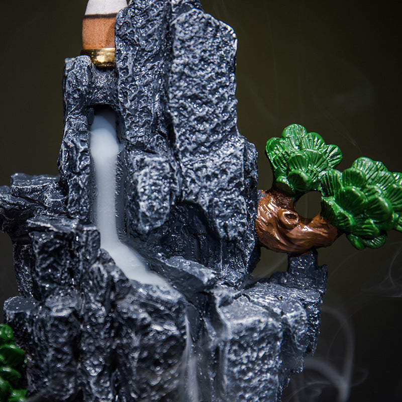 Fontaine à Encens "Montagne Sacrée" – Effet Cascade Inversée