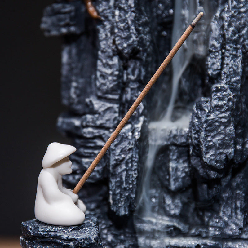 Fontaine à Encens "Montagne Sacrée" – Effet Cascade Inversée