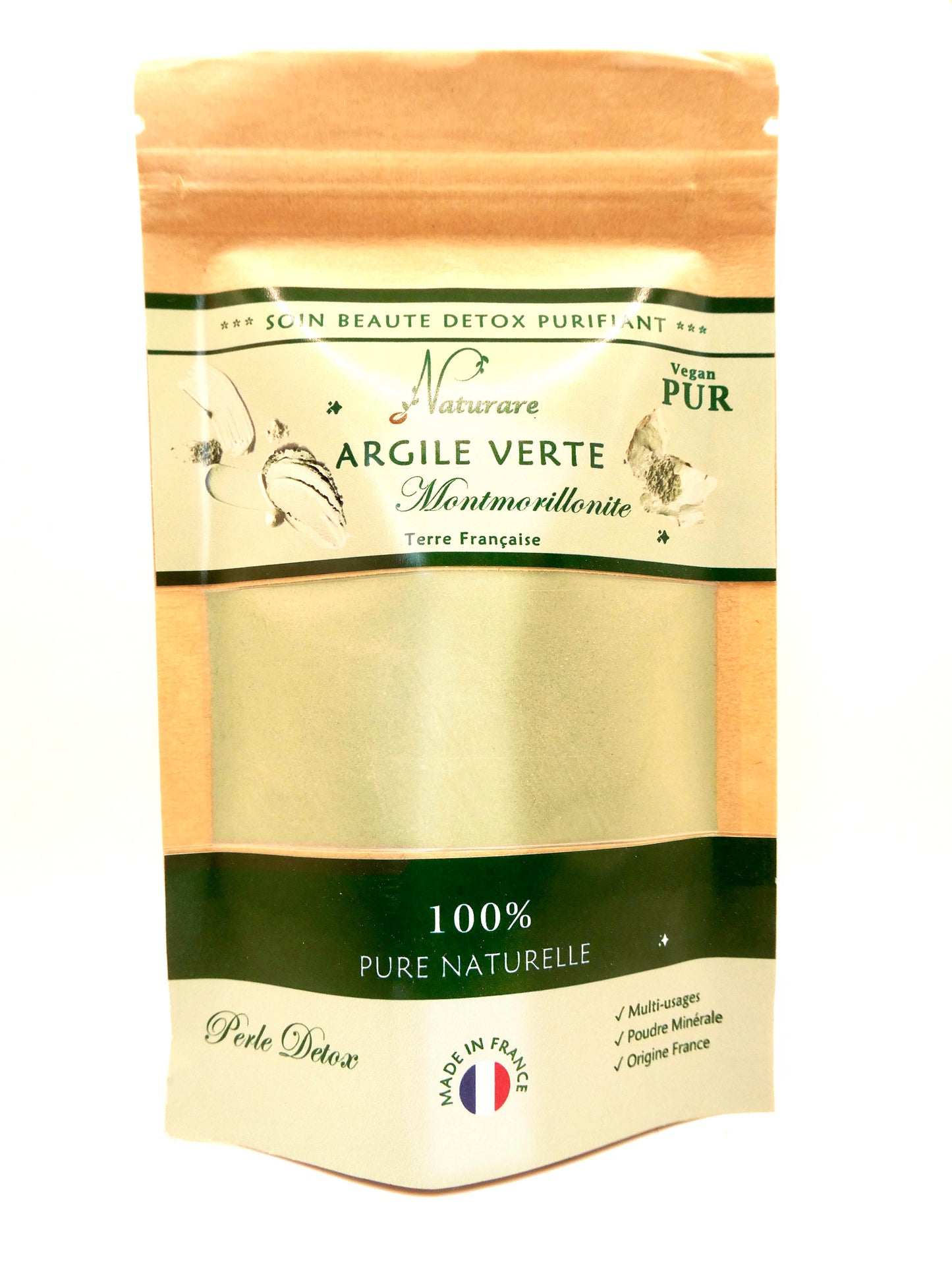 Argile Verte Montmorillonite Made in FRANCE – Pureté & Détox (Visage, Corps & Cheveux)